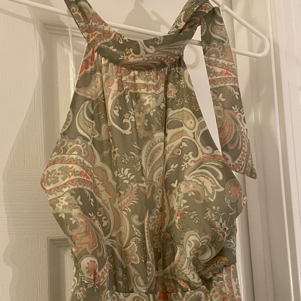 Paisley Halter Maxi Dress